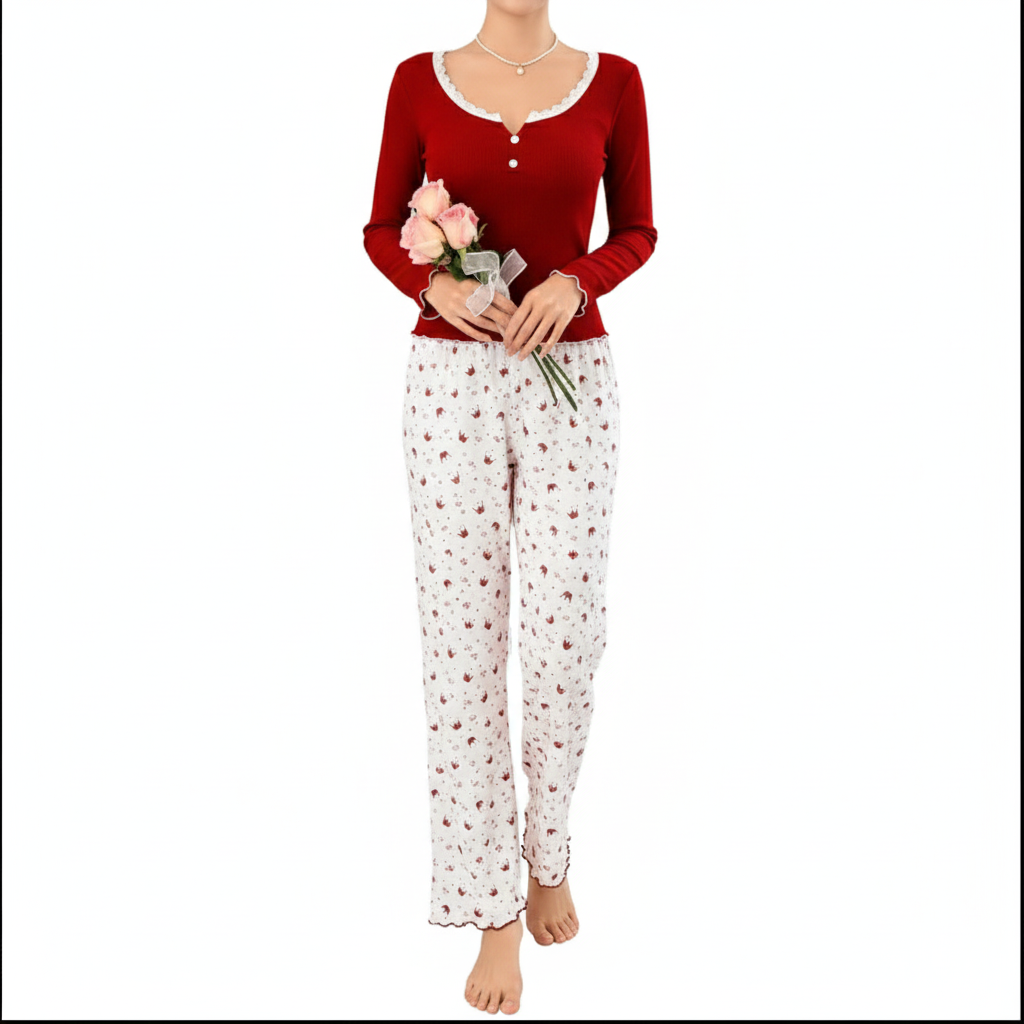 Cosy Autumn Long Pyjama Set