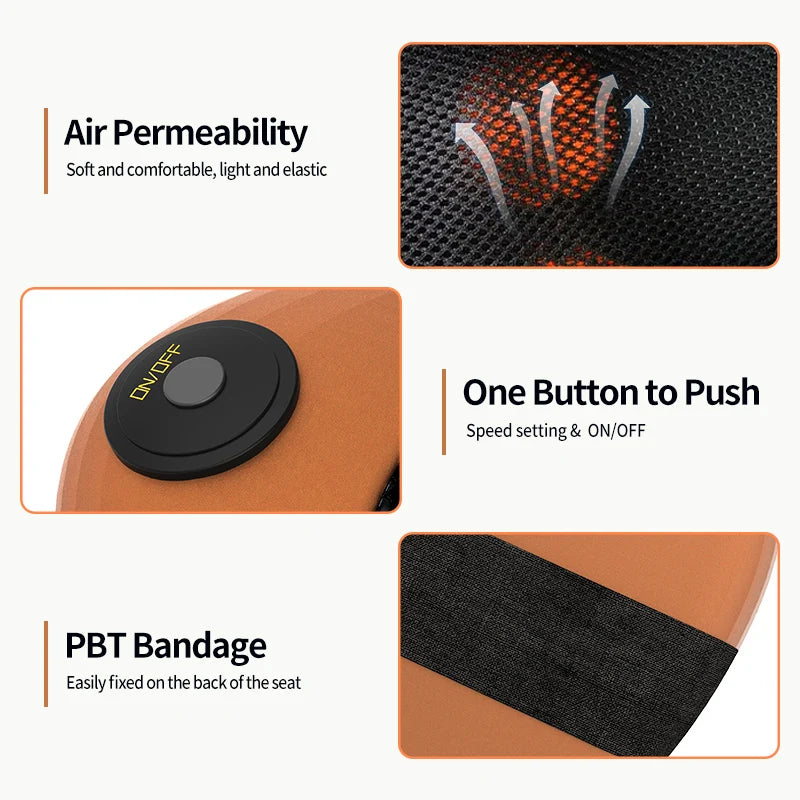 Shiatsu Neck & Back Massage Pillow – Car/Home