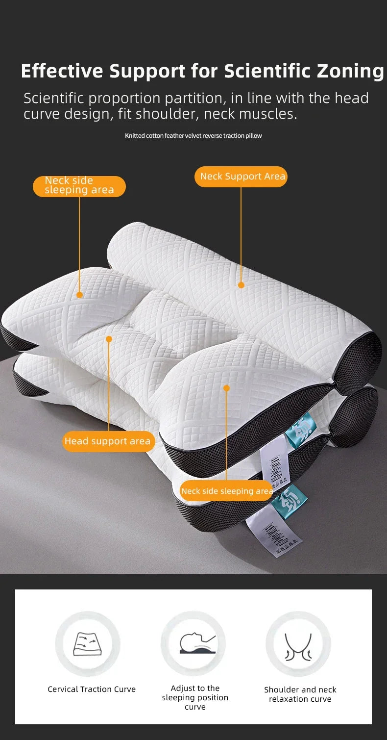 Soybean Fibre Cervical Neck Pillow