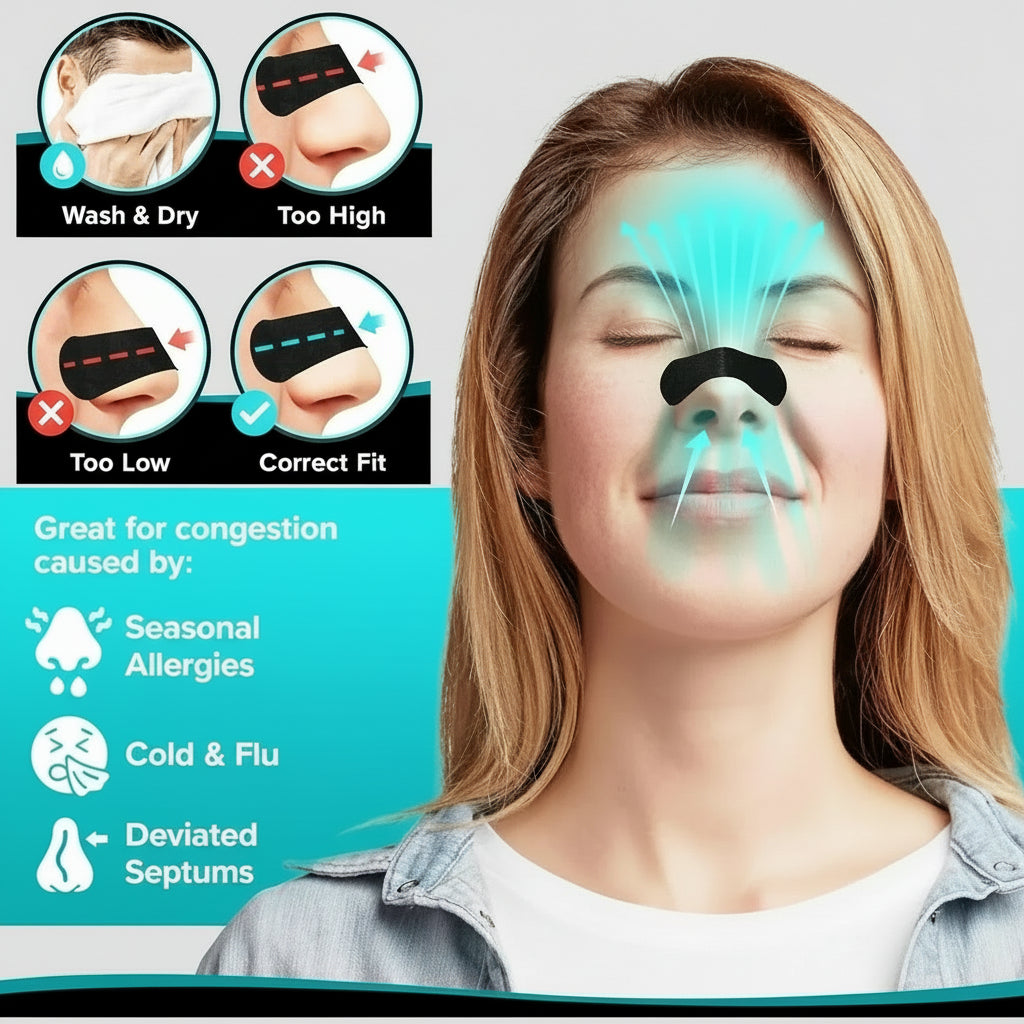 Anti-Snoring Nasal Strips for Better Sleep