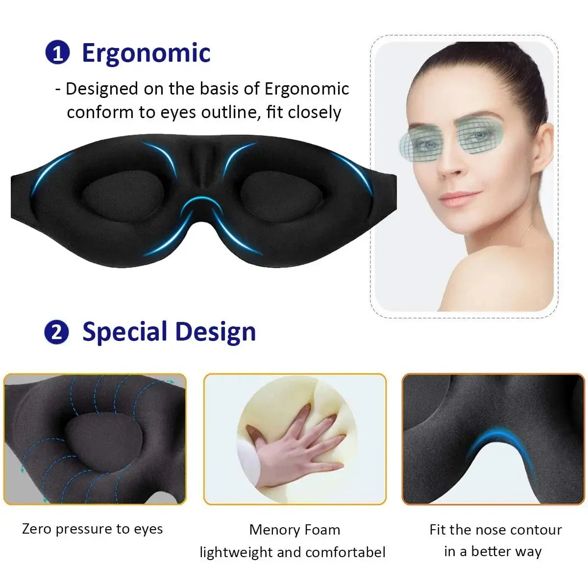 Orthopedic Sleep Eye Mask