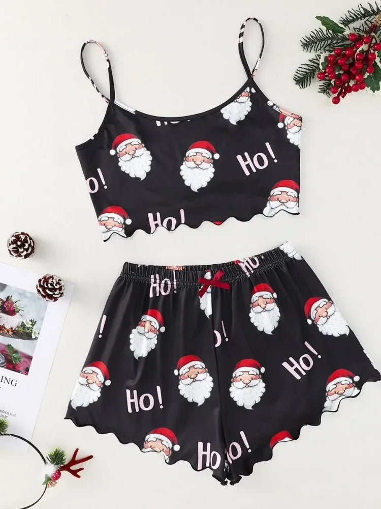 Cute  Christmas Short PJ Set