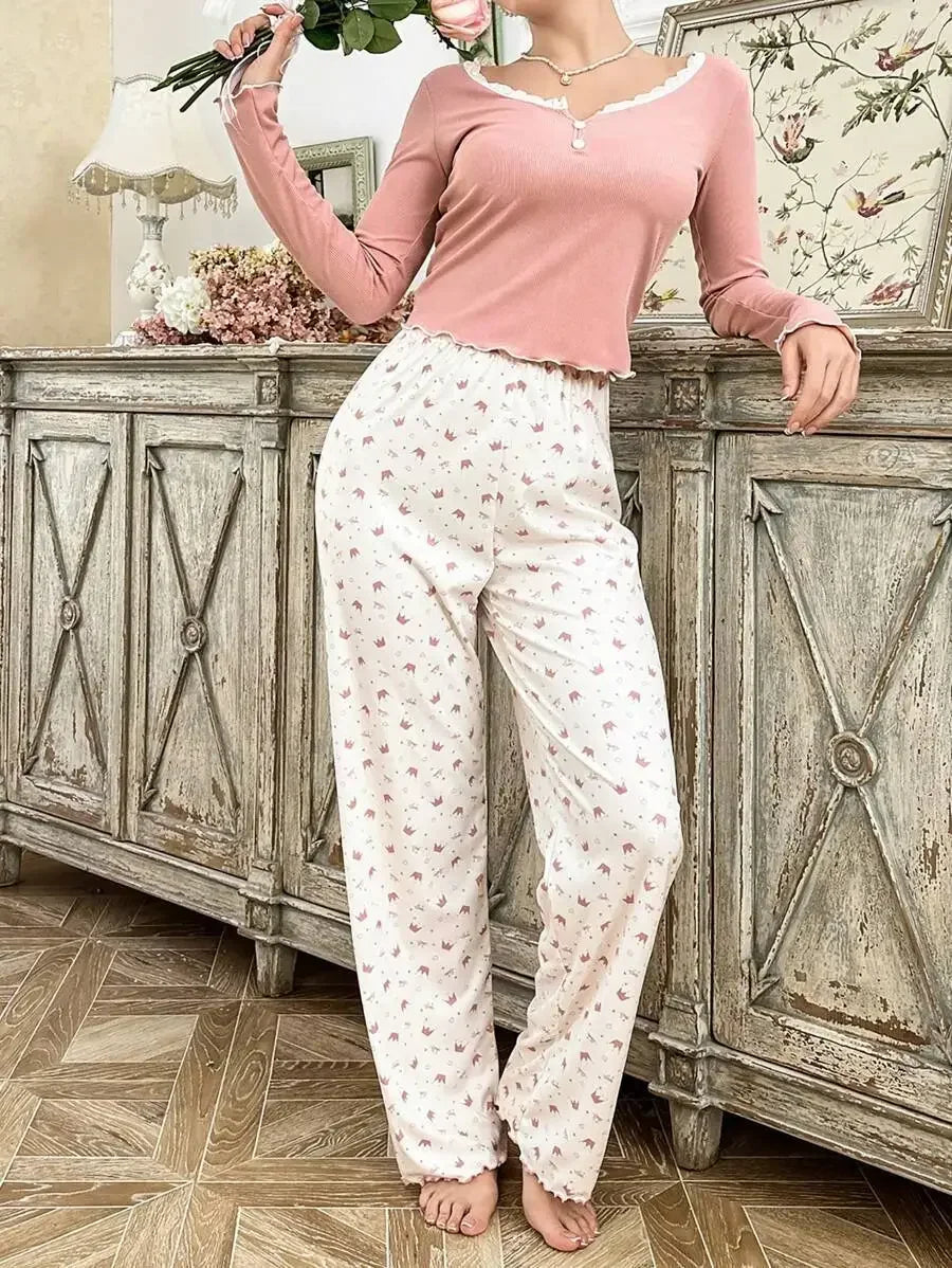Cosy Autumn Long Pyjama Set
